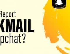 How to report blackmail on Snapchat